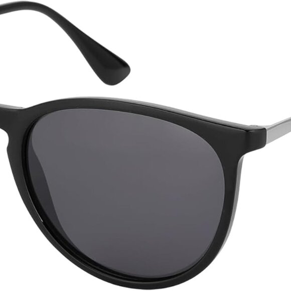 Polarized Vintage Sunglasses for Women, Round Designer Style Sun Glasses